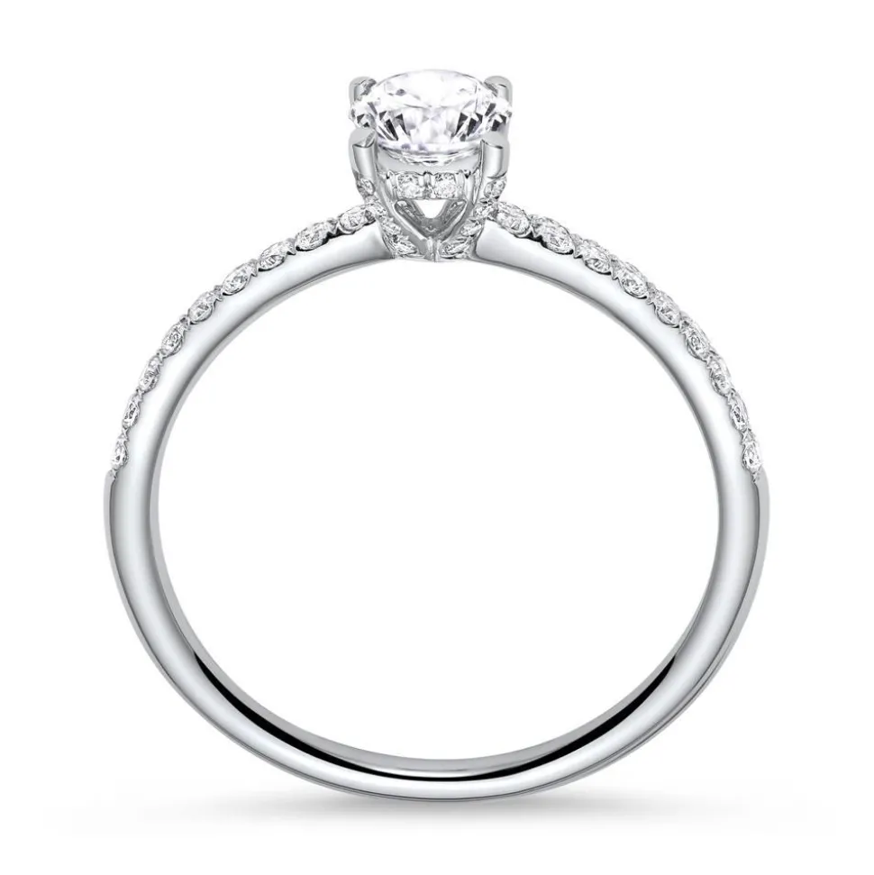 Diamantring mit 0,78 ct gesamt 750 Weißgold DR0054SL