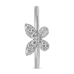 Diamantring Schmetterling aus Weißgold oder Platin BDR0100-WSL