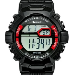 Digitale Armbanduhr für Kinder aus Kunststoff, schwarz 280308000