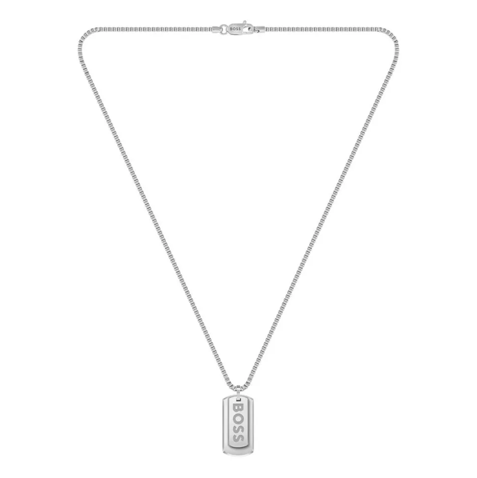 Dog Tag Gravurkette Devon für Herren aus Edelstahl 1580575