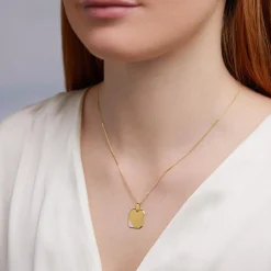 Eckiger Anhänger 333er Gold Bicolor GP0206SL