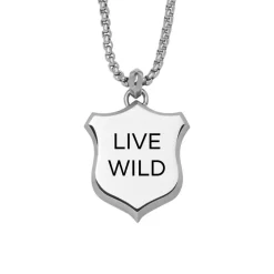 Edelstahl Herrenkette mit Heritage Shield Anhänger JF04345040