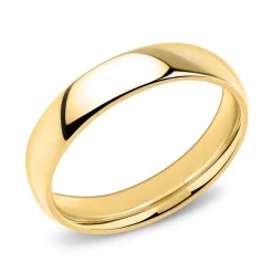 Edelstahlring vergoldet 5mm Breite R9077SL
