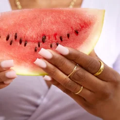 Edelstahlring vergoldet 5mm Breite R9077SL