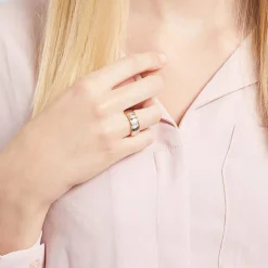 Edelstahlring Zirkonia poliert 7mm breit R9184czSL