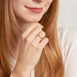 Eheringe aus Sterlingsilber teilvergoldet R8588s