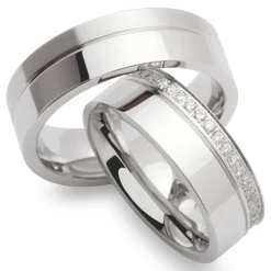 Eheringe Edelstahl Eheringe 7mm Gravur R9181s