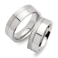 Eheringe Edelstahl Eheringe 7mm Gravur R9181s