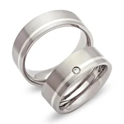 Eheringe Edelstahl Freundschaftsringe 7mm Gravur R9117s