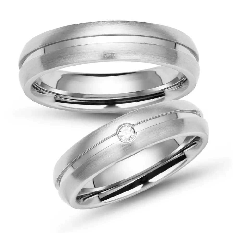 Eheringe Edelstahl Gravur R9163s