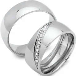 Eheringe Edelstahl 8mm R9191s