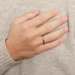 Eheringe Edelstahl poliert 3mm breit Steinbesatz R9206s