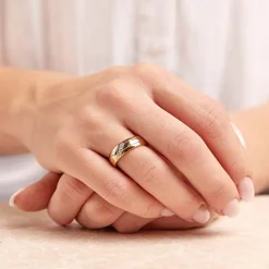 Eheringe Edelstahl Trauringe vergoldet R9176s