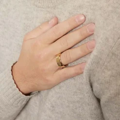 Eheringe Edelstahl vergoldet 8mm R9190s