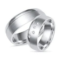 Eheringe 925er Silber Trauringe 6mm breit R8547s