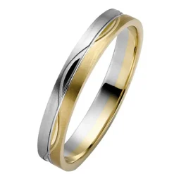 Eheringe Gelb- und Weißgold 3,5mm 50849