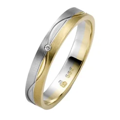 Eheringe Gelb- und Weißgold 3,5mm 50849