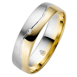 Eheringe Gelb- und Weißgold 5mm 03683-050