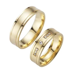 Eheringe Gelbgold mit Brillanten Breite 6 mm WR0959