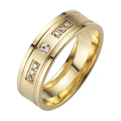 Eheringe Gelbgold mit Brillanten Breite 6 mm WR0959