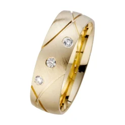 Eheringe Gelbgold mit Brillanten Breite 6 mm WR0945