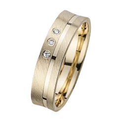 Eheringe Gelbgold mit Brillanten Breite 5 mm WR0943