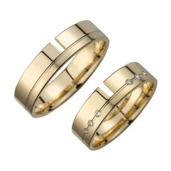 Eheringe Gelbgold mit Brillanten Breite 5,5 mm WR0797