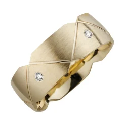 Eheringe Gelbgold mit Diamanten Breite 7 mm WR0980