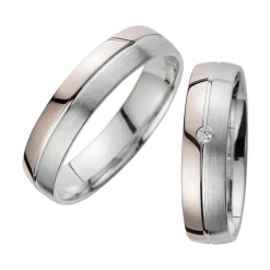 Eheringe mit Brillant Breite 5 mm WR0950