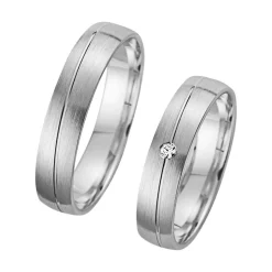 Eheringe mit Brillant Breite 4,5 mm WR0762