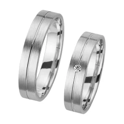 Eheringe mit Diamant Breite 4,5 mm WR0765