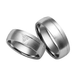 Eheringe mit Diamanten Breite 6,5 mm WR0838