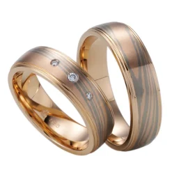 Eheringe Rot- und Weißgold 6mm 50733