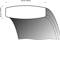 Eheringe Rot- und Weißgold 6mm 50733