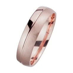 Eheringe Rotgold mit Diamanten Breite 5,5 mm WR0806