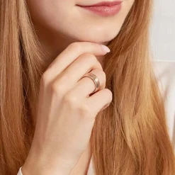 Eheringe Sterlingsilber bicolor R8586s