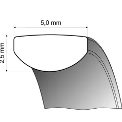 Eheringe Weiß- und Rotgold 5mm 50722