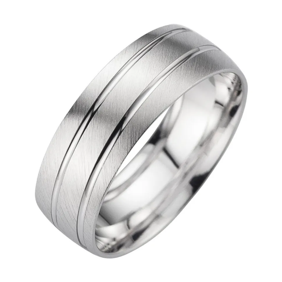 Eheringe Weißgold Breite 6,5 mm WR1015