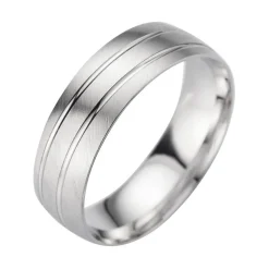 Eheringe Weißgold Breite 6,5 mm WR1015