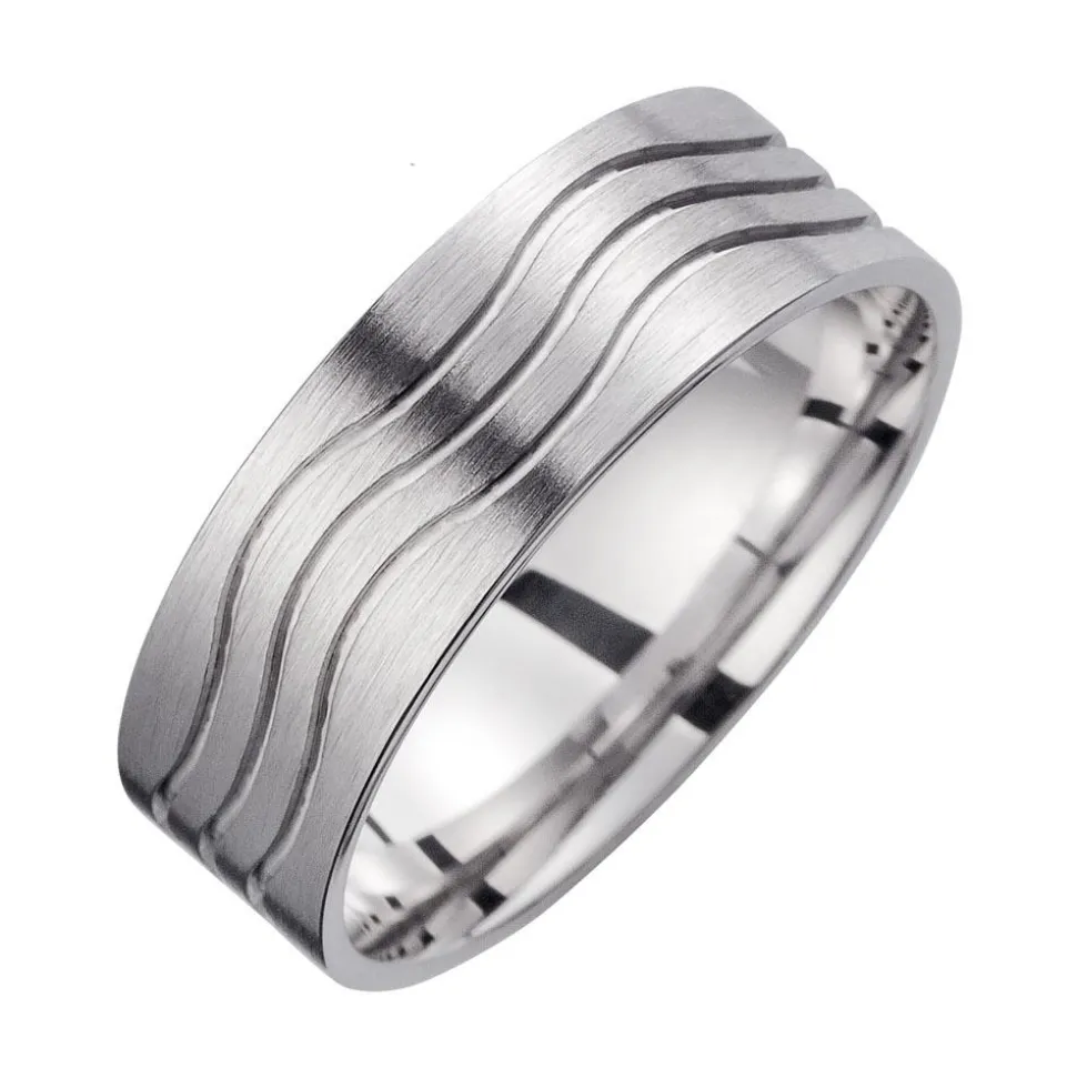 Eheringe Weißgold Breite 7 mm WR1009