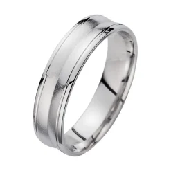 Eheringe Weißgold mit Brillant Breite 5,5 mm WR1014