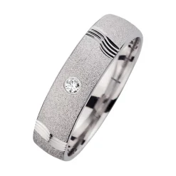 Eheringe Weißgold mit Brillanten Breite 5 mm WR0987