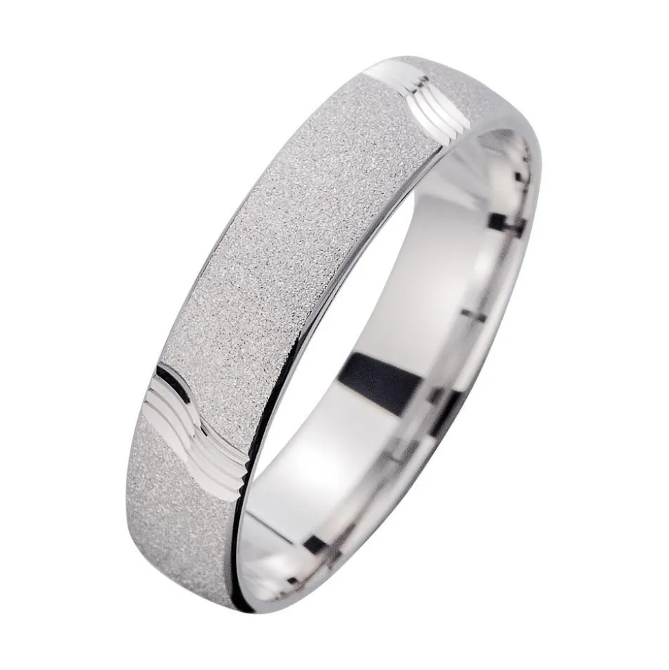 Eheringe Weißgold mit Brillanten Breite 5 mm WR0987