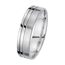 Eheringe Weißgold mit Brillanten Breite 5,5 mm WR1021