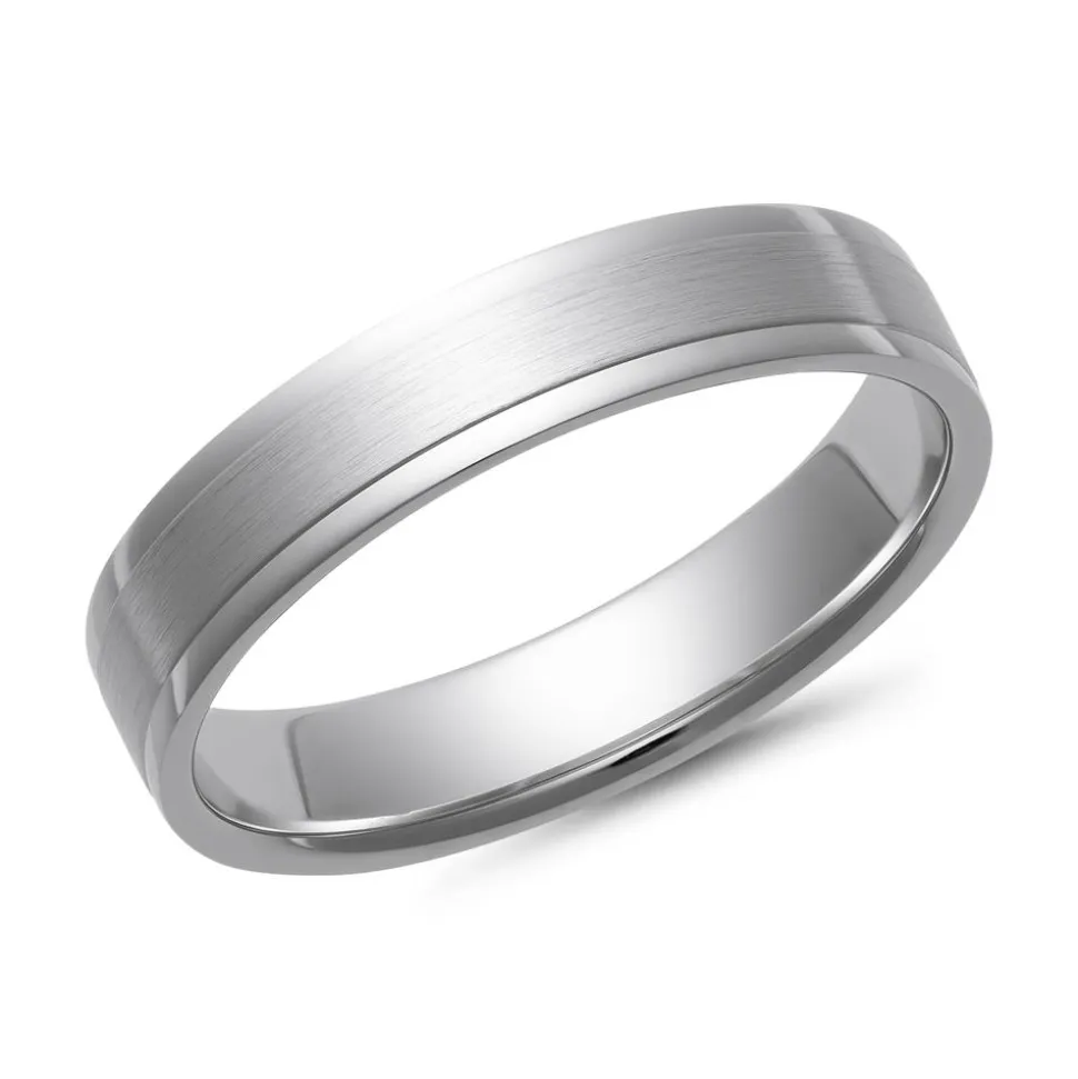 Eheringe Weißgold mit Brillanten Breite 4,5 mm WR0789