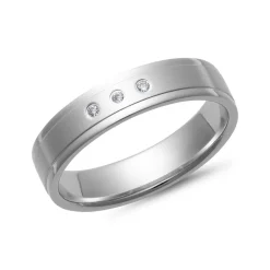 Eheringe Weißgold mit Brillanten Breite 4,5 mm WR0789