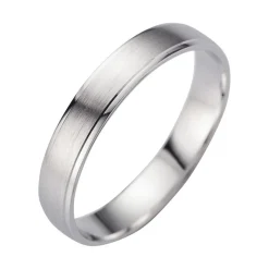 Eheringe Weißgold mit Brillanten Breite 4 mm WR0911