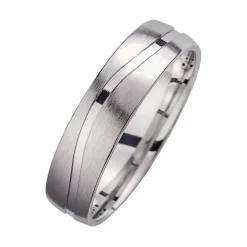 Eheringe Weißgold mit Brillanten Breite 5,5 mm WR0807