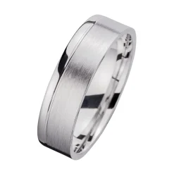Eheringe Weißgold mit Diamanten Breite 6 mm WR0876