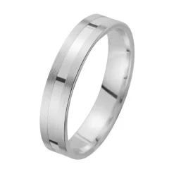 Eheringe Weißgold mit Diamanten Breite 4,5 mm WR0949